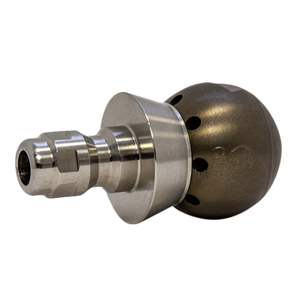Grease Ball Thruster Nozzle 1/4" with QR-C One Piece SS Skirt