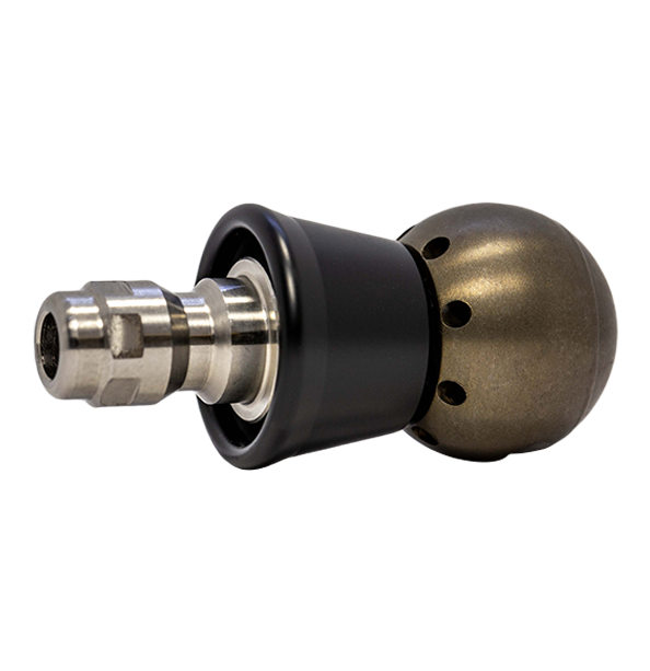 Grease Ball Thruster Nozzle 1/4" with QR-B Protective PVC Skirt