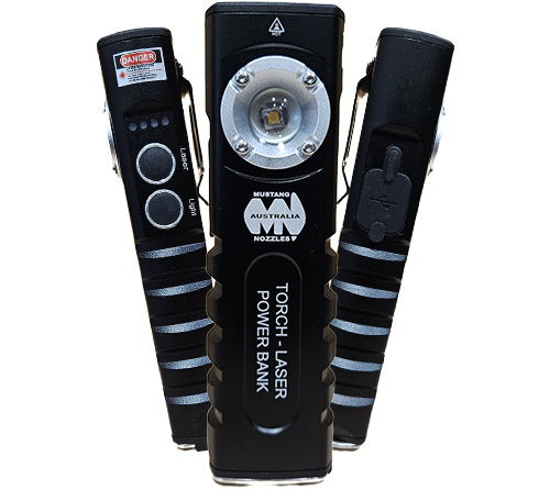 Mustang Nozzle 'Torch-Laser Pointer-Power Bank'
