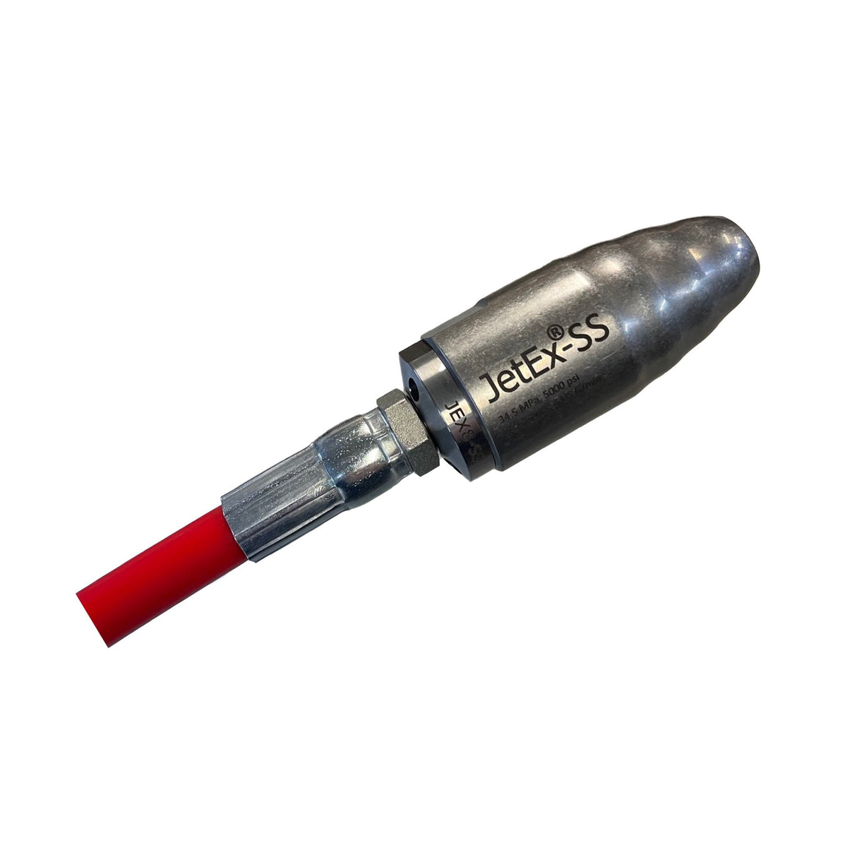 JetEx Stainless Steel Turbine Nozzle 1/4" with Flexi Hose