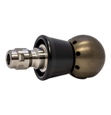 Grease Ball Thruster Nozzle 1/4" with QR-B Protective PVC Skirt