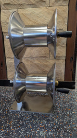 Stainless Steel - Mini Double Stacker Hose Reel