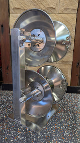 Stainless Steel - Mini Double Stacker Hose Reel